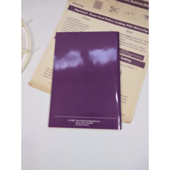 Microcrisp Kit ~ 2 Microwave Crisping Browning Wrap With Tray Cookbook Manual - Picture 6 of 14